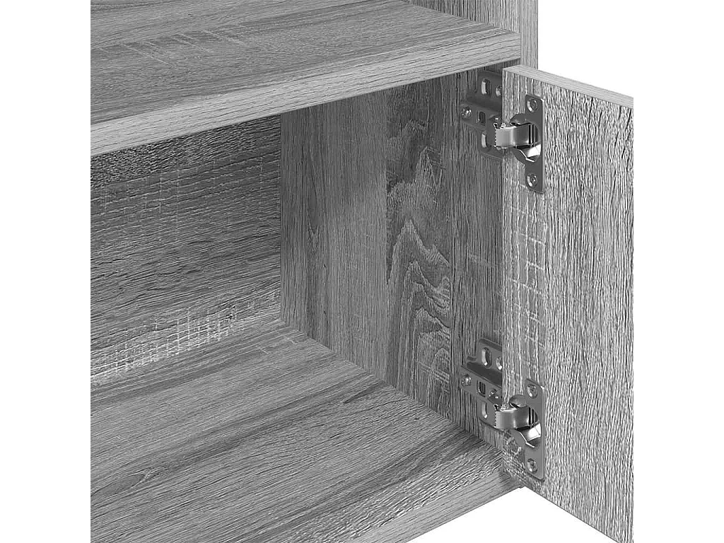 Bücherregal Grau Sonoma 31x24x127 cm Holzwerkstoff