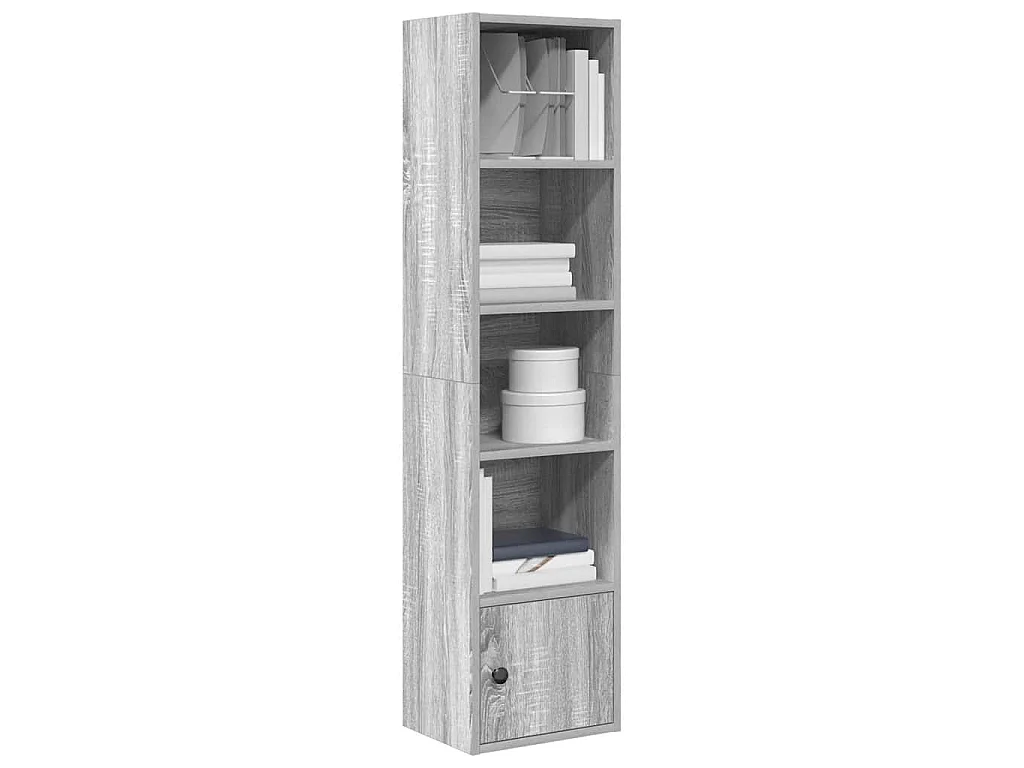 Bücherregal Grau Sonoma 31x24x127 cm Holzwerkstoff