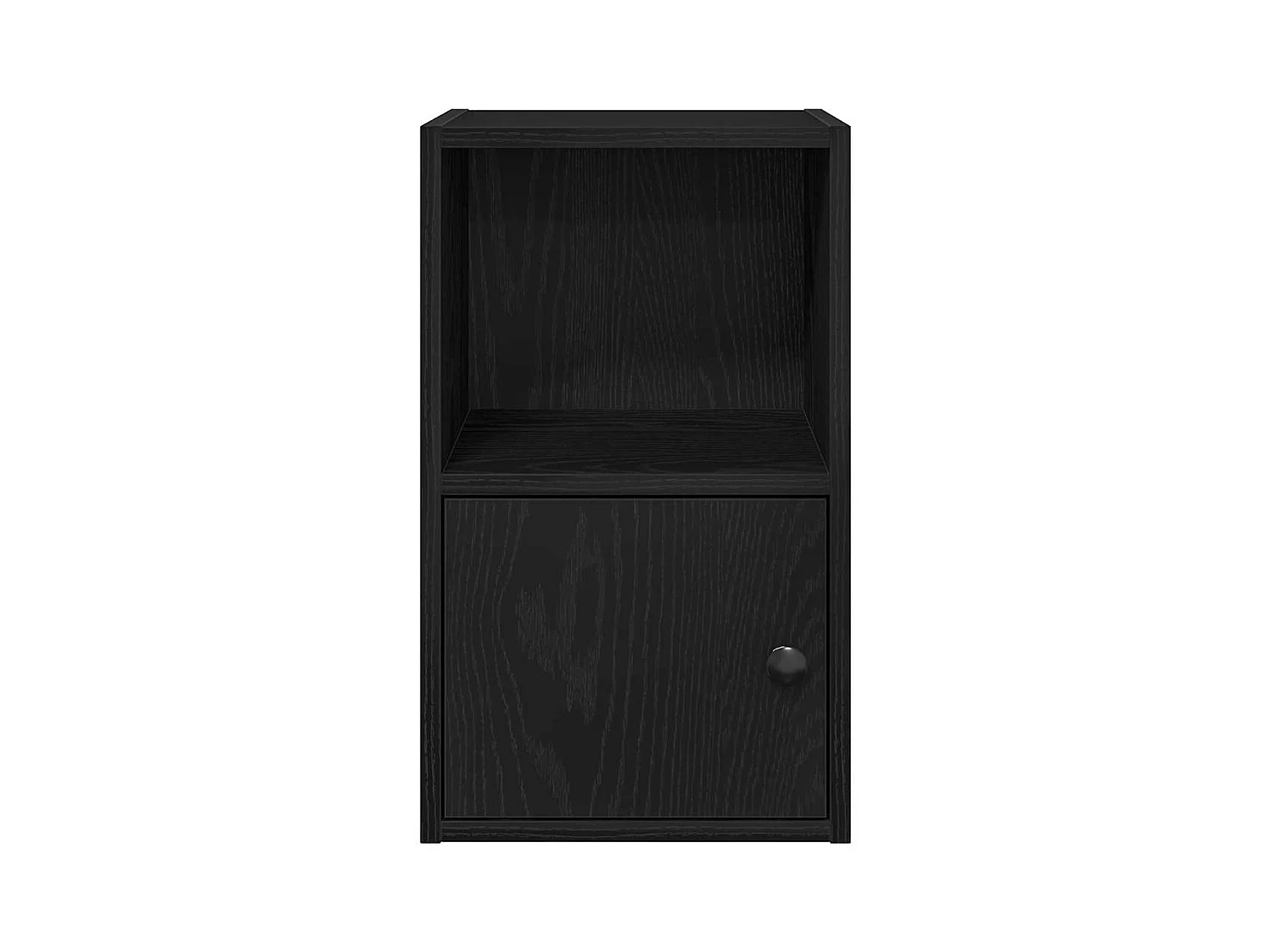 Bücherregal Schwarz Eichen-Optik 31x24x52 cm Holzwerkstoff