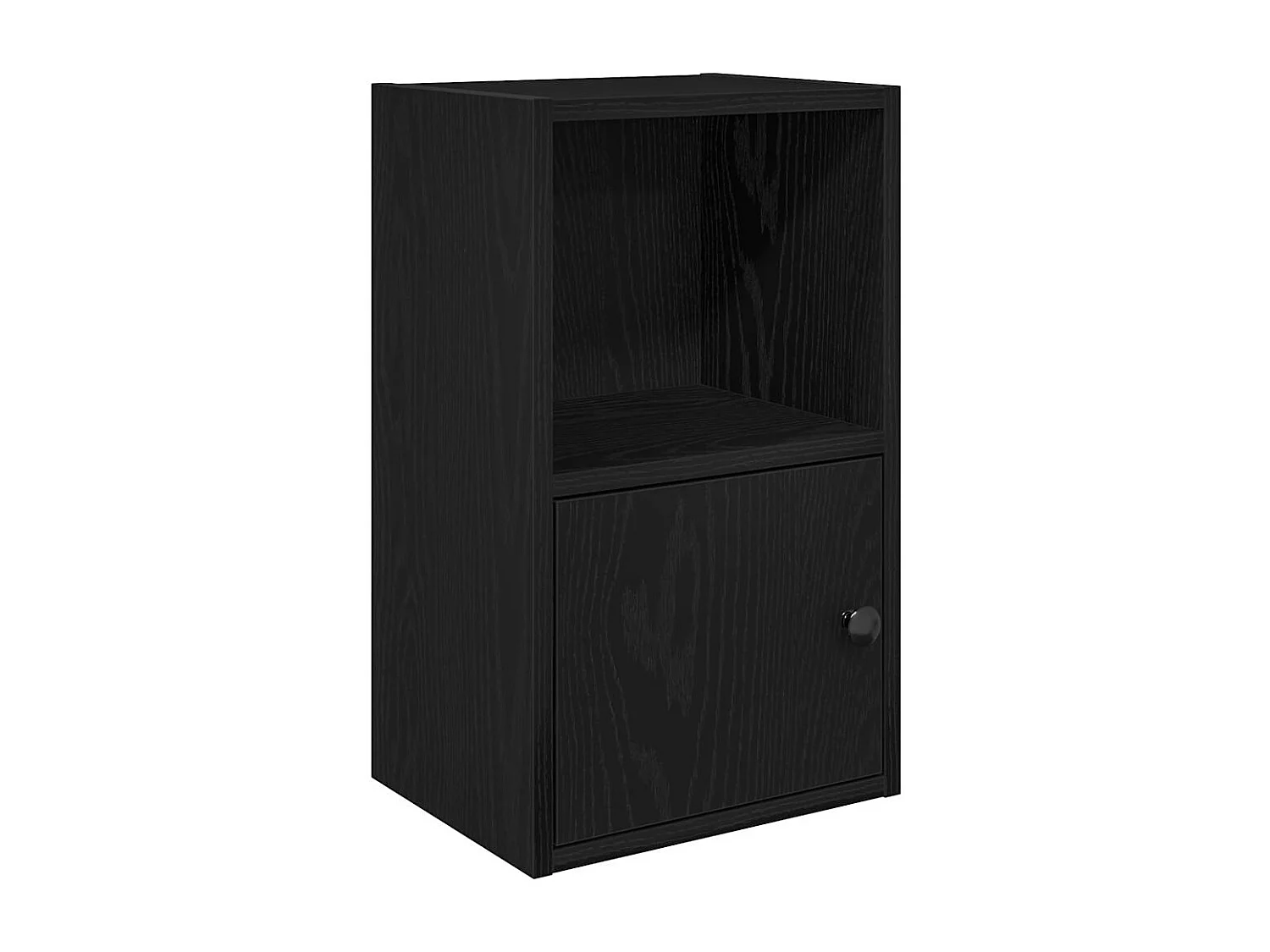 Bücherregal Schwarz Eichen-Optik 31x24x52 cm Holzwerkstoff