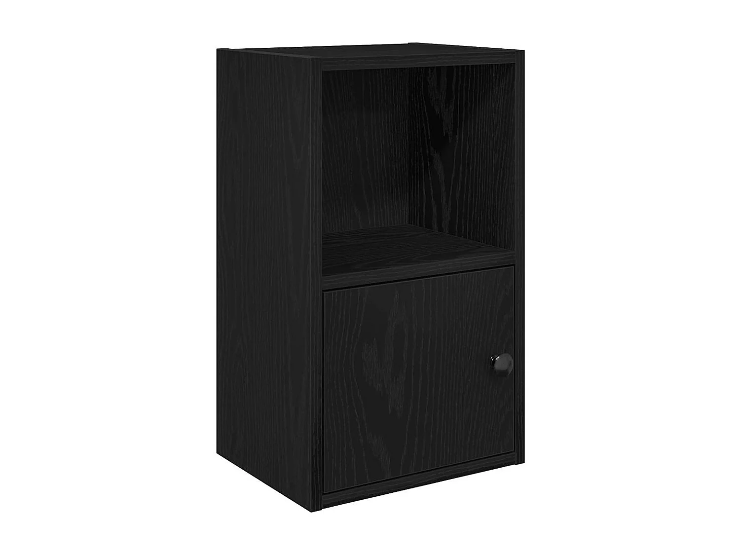 Bibliothèque chêne noir 31x24x52 cm bois d'ingénierie