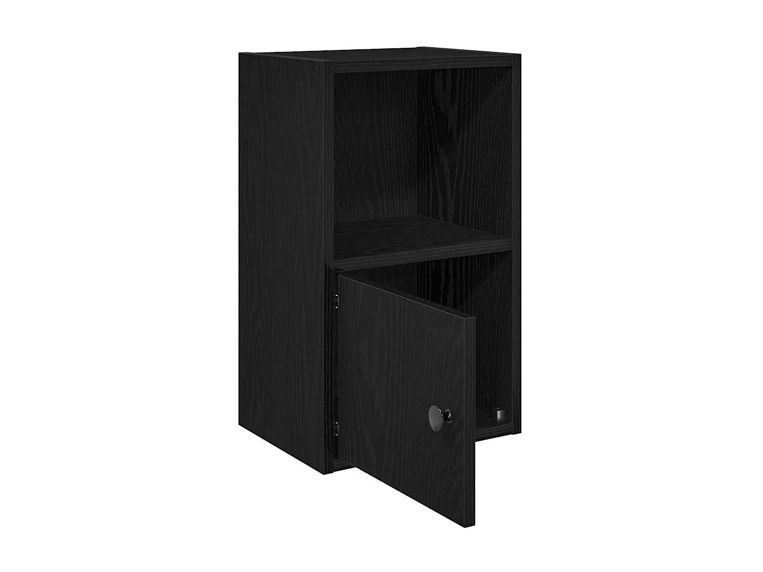 Bibliothèque chêne noir 31x24x52 cm bois d'ingénierie