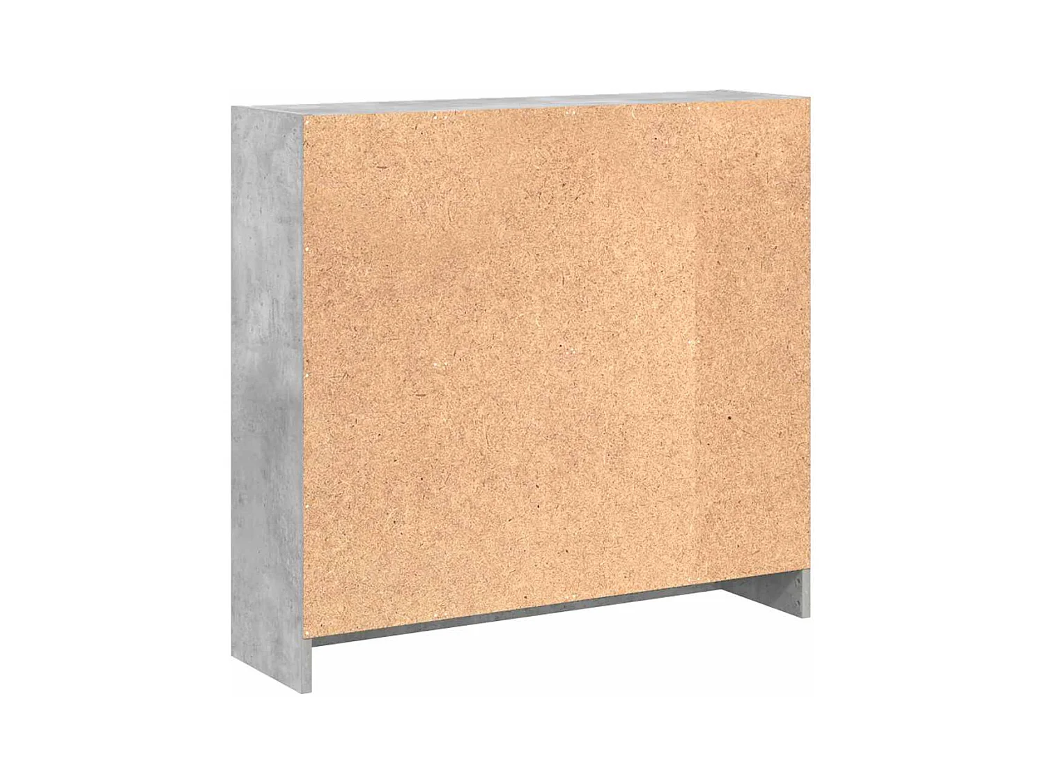 Libreria Grigio Cemento 80x24x75 cm in Legno Multistrato