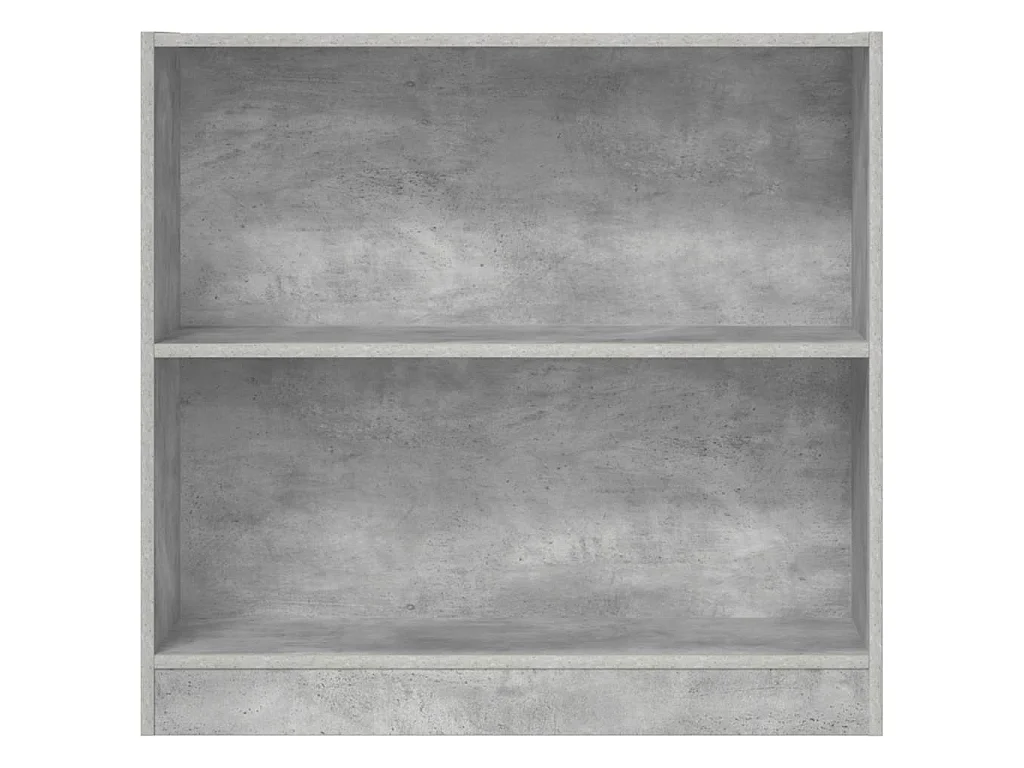 Libreria Grigio Cemento 80x24x75 cm in Legno Multistrato