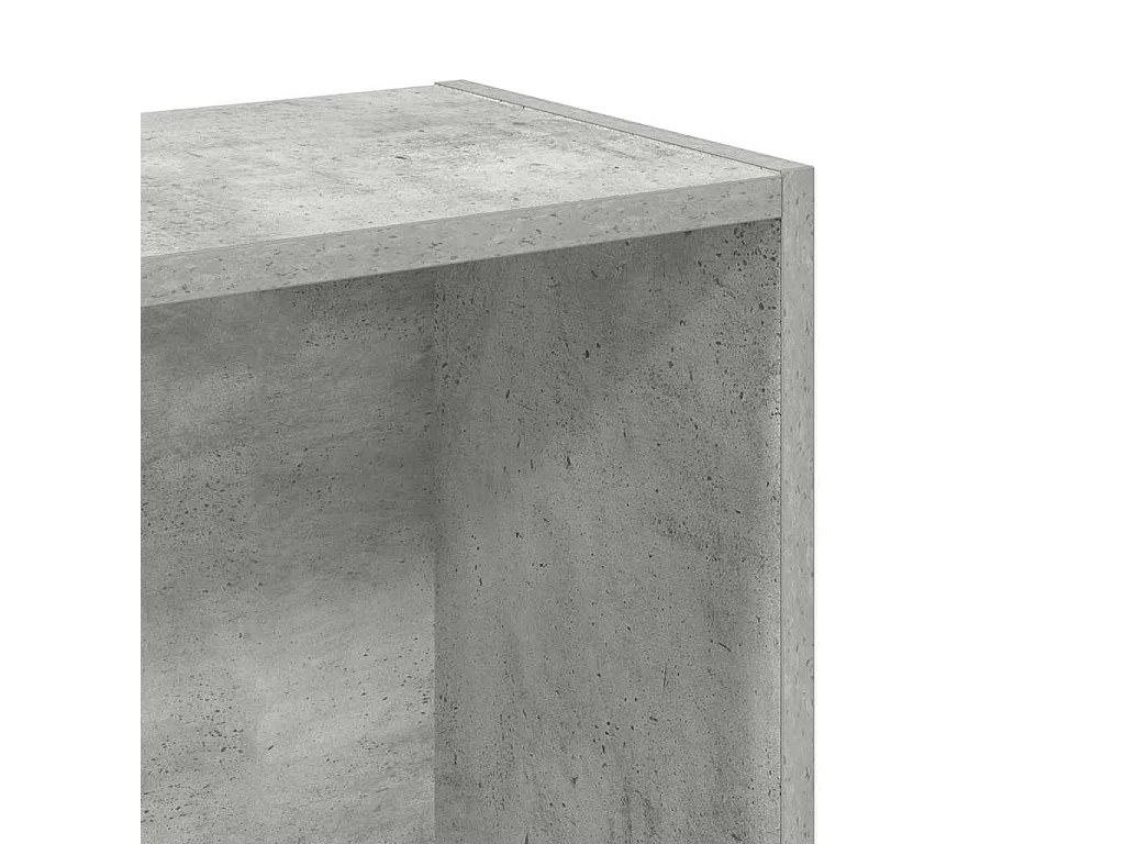 Libreria Grigio Cemento 80x24x75 cm in Legno Multistrato