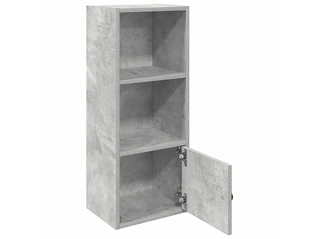 Libreria Grigio Cemento 31x24x77 cm in Legno Multistrato