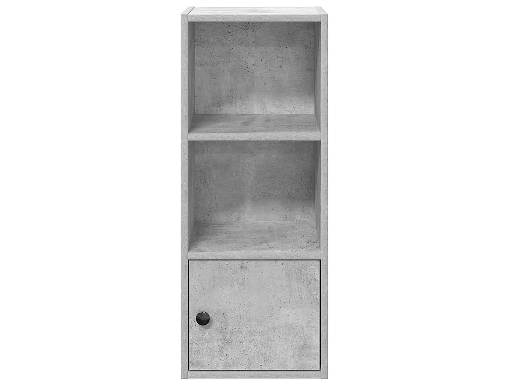 Libreria Grigio Cemento 31x24x77 cm in Legno Multistrato