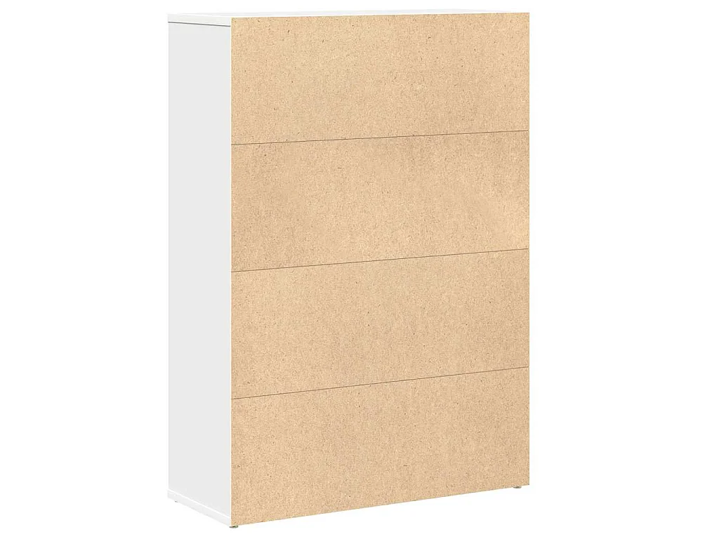 Libreria Bianca 60x24x85 cm in Legno Multistrato