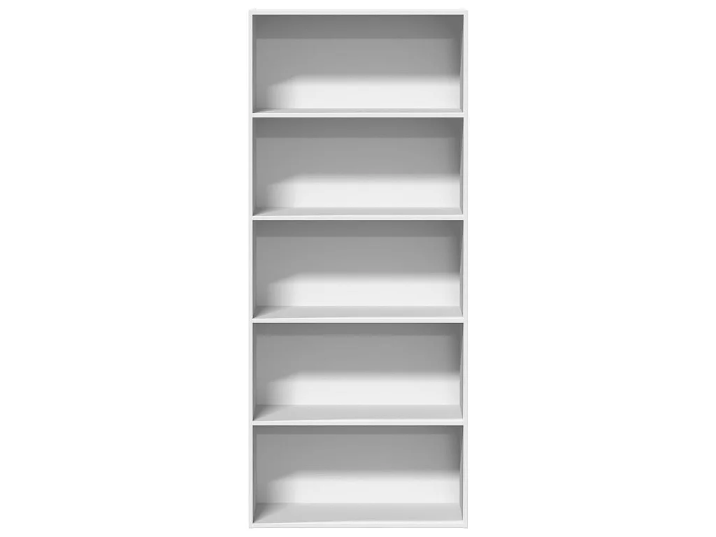Libreria Bianca 80x30x189 cm in Legno Multistrato