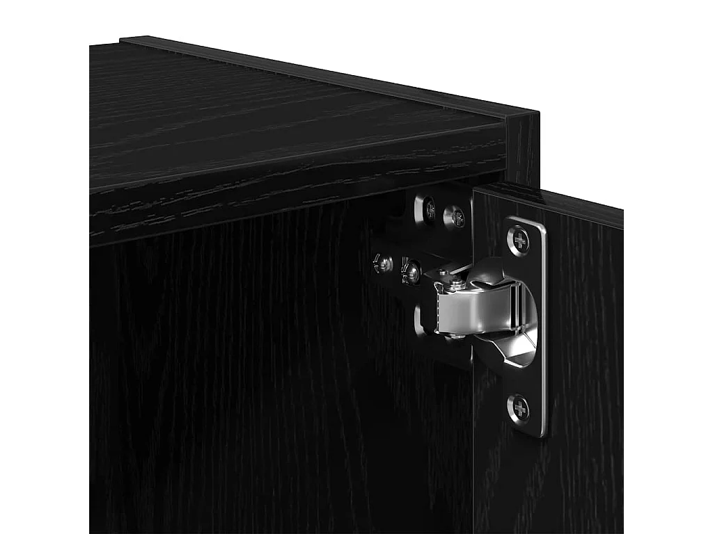 Estante 40x24x77 cm derivados de madeira carvalho preto