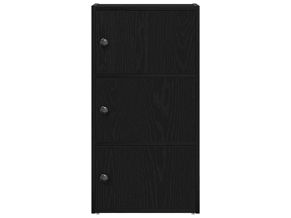 Bibliothèque chêne noir 40x24x77 cm bois d'ingénierie