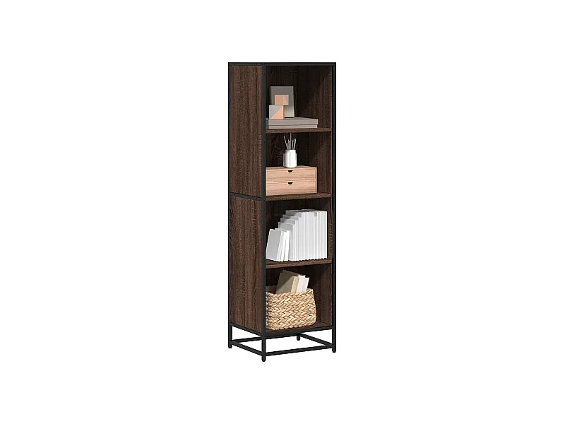 Bücherregal Braun Eichen-Optik 40x35x139 cm Holzwerkstoff