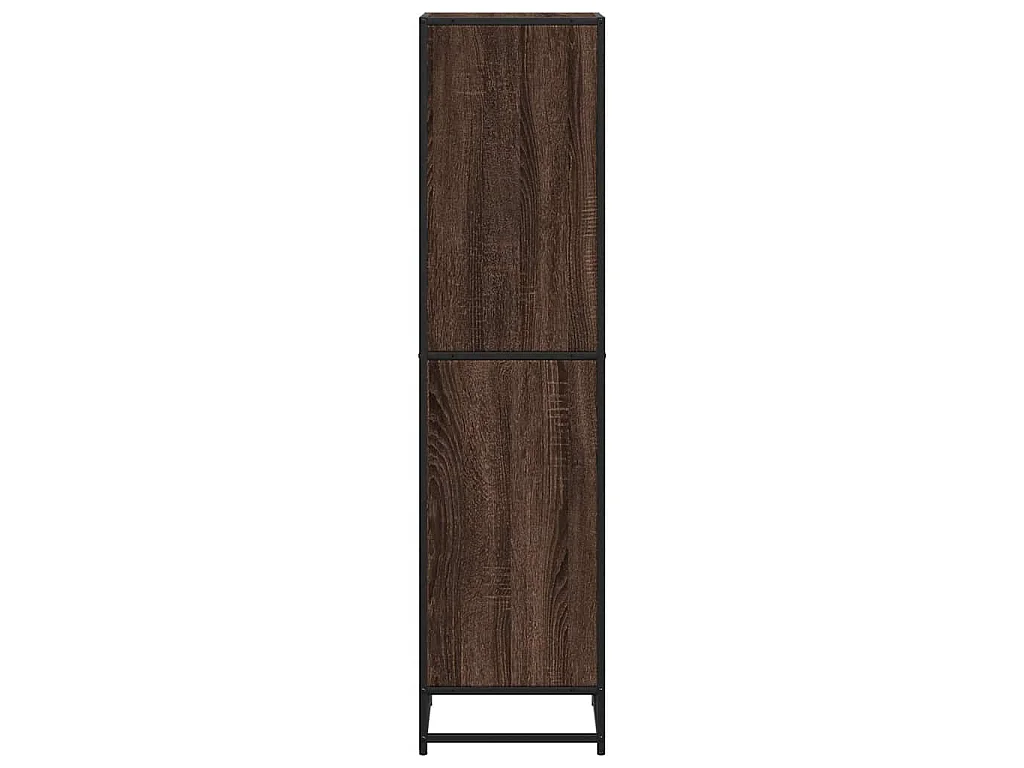 Bibliothèque chêne marron 40x35x139 cm bois d'ingénierie