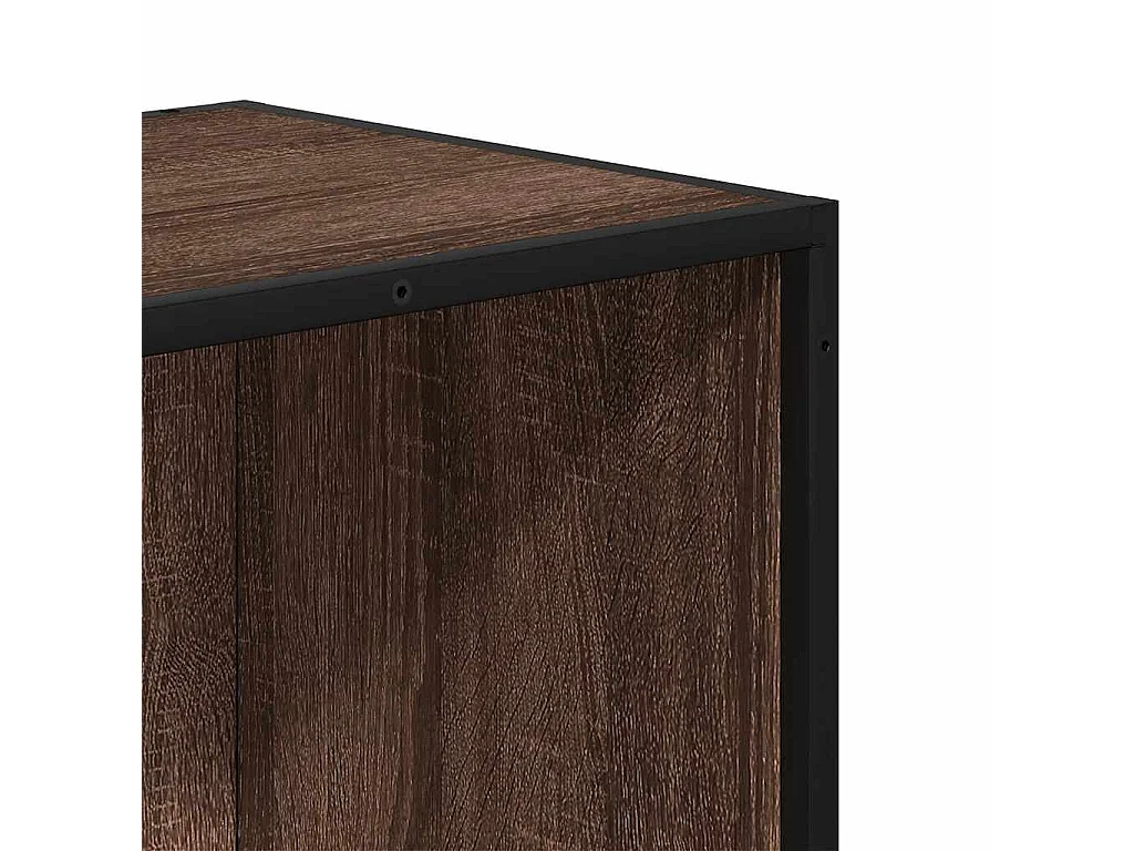 Bibliothèque chêne marron 40x35x139 cm bois d'ingénierie