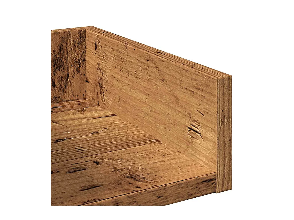 Bücherregal Altholz-Optik 48x25,5x140 cm Holzwerkstoff