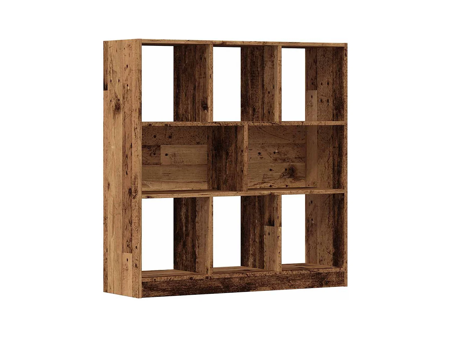 Estante 97,5x29,5x100 cm contraplacado madeira velha