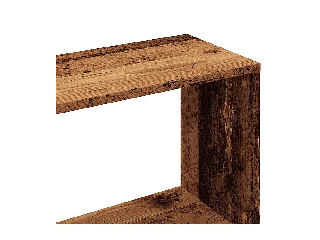 Estante 97,5x29,5x100 cm contraplacado madeira velha