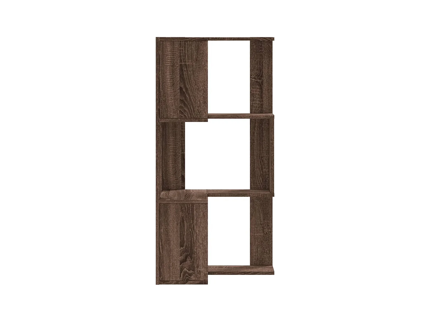 Eck-Bücherregal 3 Böden Eichen-Optik 50x50x102 cm Holzwerkstoff