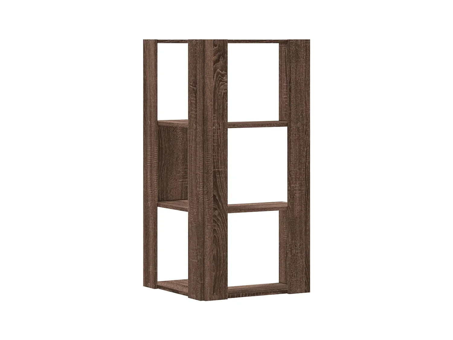 Eck-Bücherregal 3 Böden Eichen-Optik 50x50x102 cm Holzwerkstoff
