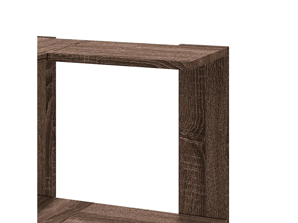 Eck-Bücherregal 3 Böden Eichen-Optik 50x50x102 cm Holzwerkstoff