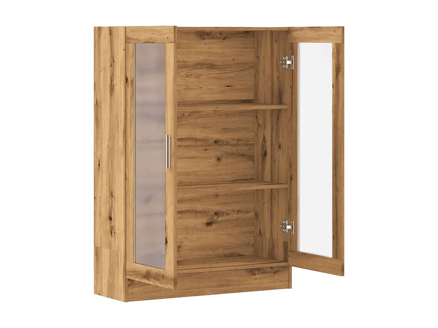 Bibliothèque chêne artisanal 82,5x30,5x115 cm bois d'ingénierie