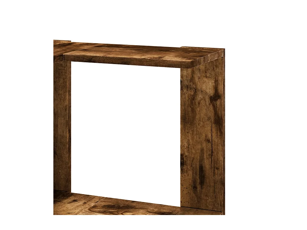 Libreria Angolare 5Ripiani Rovere Fumo 50x50x179 cm Multistrato