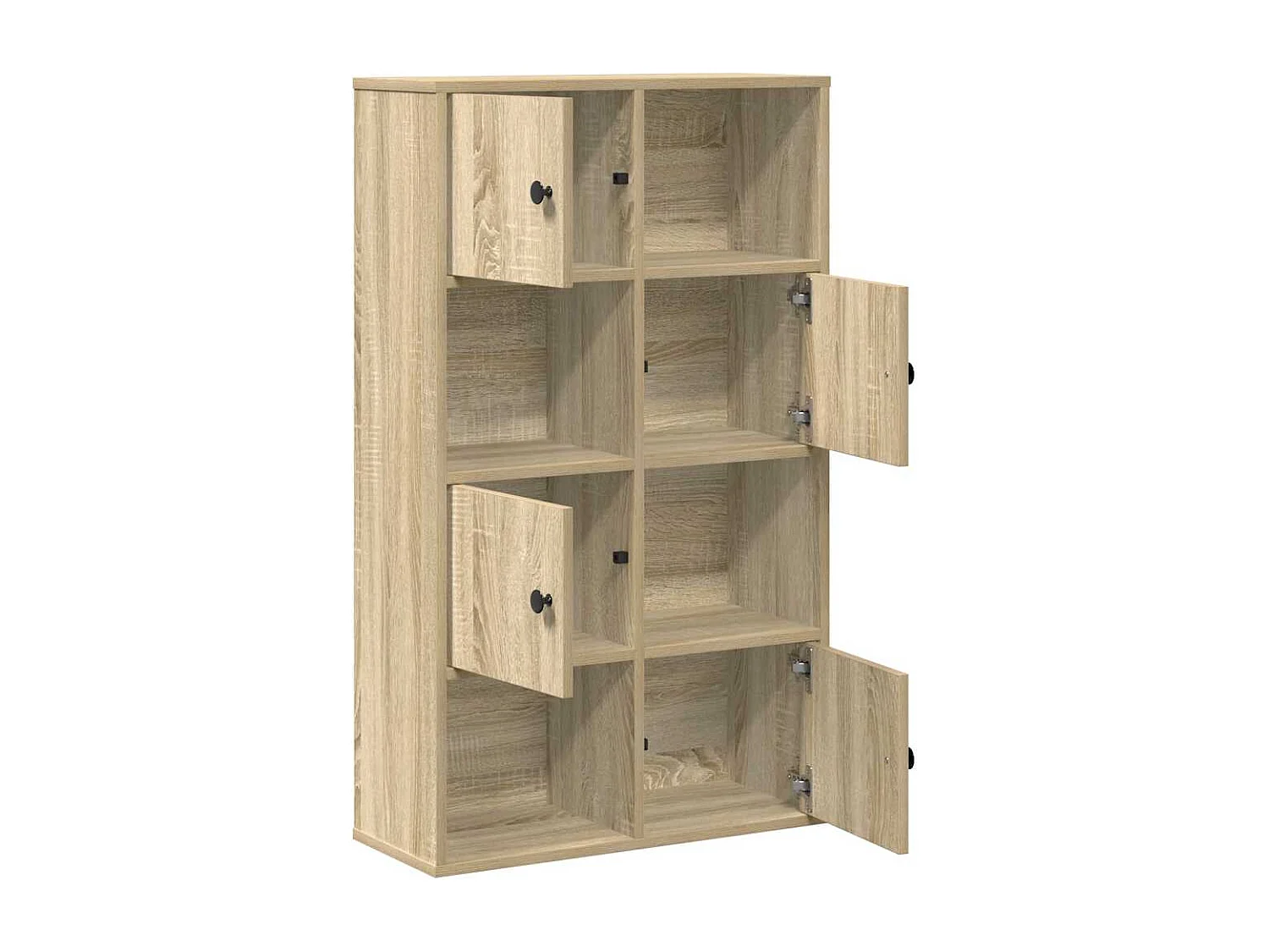 Bibliothèque chêne sonoma 60x24x101,5 cm bois d'ingénierie