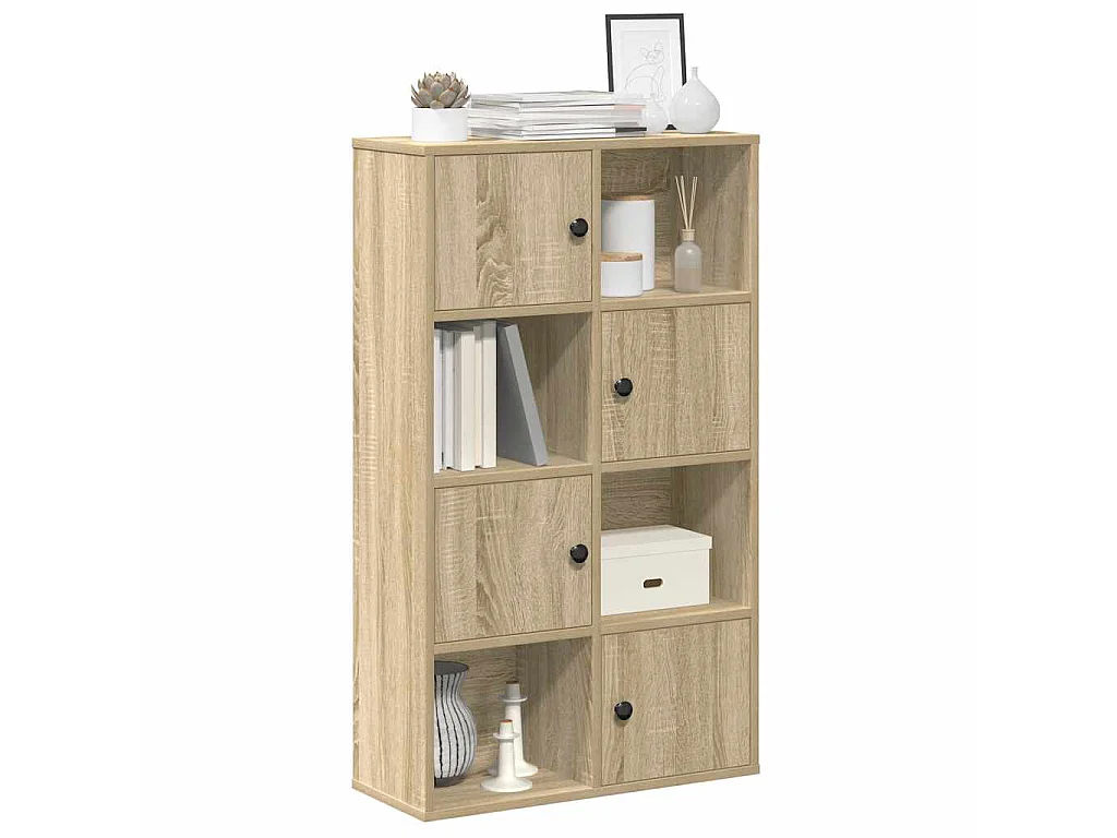 Bibliothèque chêne sonoma 60x24x101,5 cm bois d'ingénierie