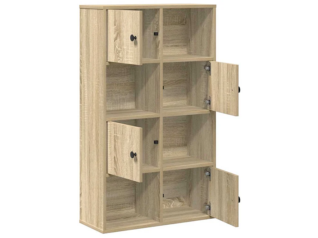 Bibliothèque chêne sonoma 60x24x101,5 cm bois d'ingénierie