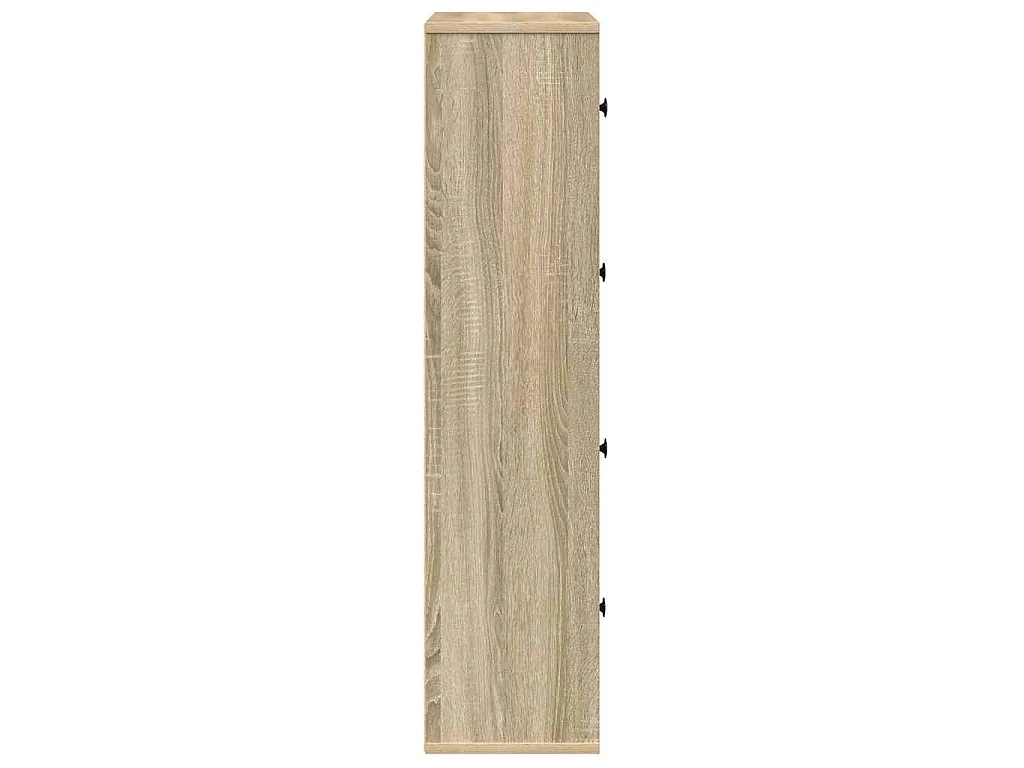 Bibliothèque chêne sonoma 60x24x101,5 cm bois d'ingénierie