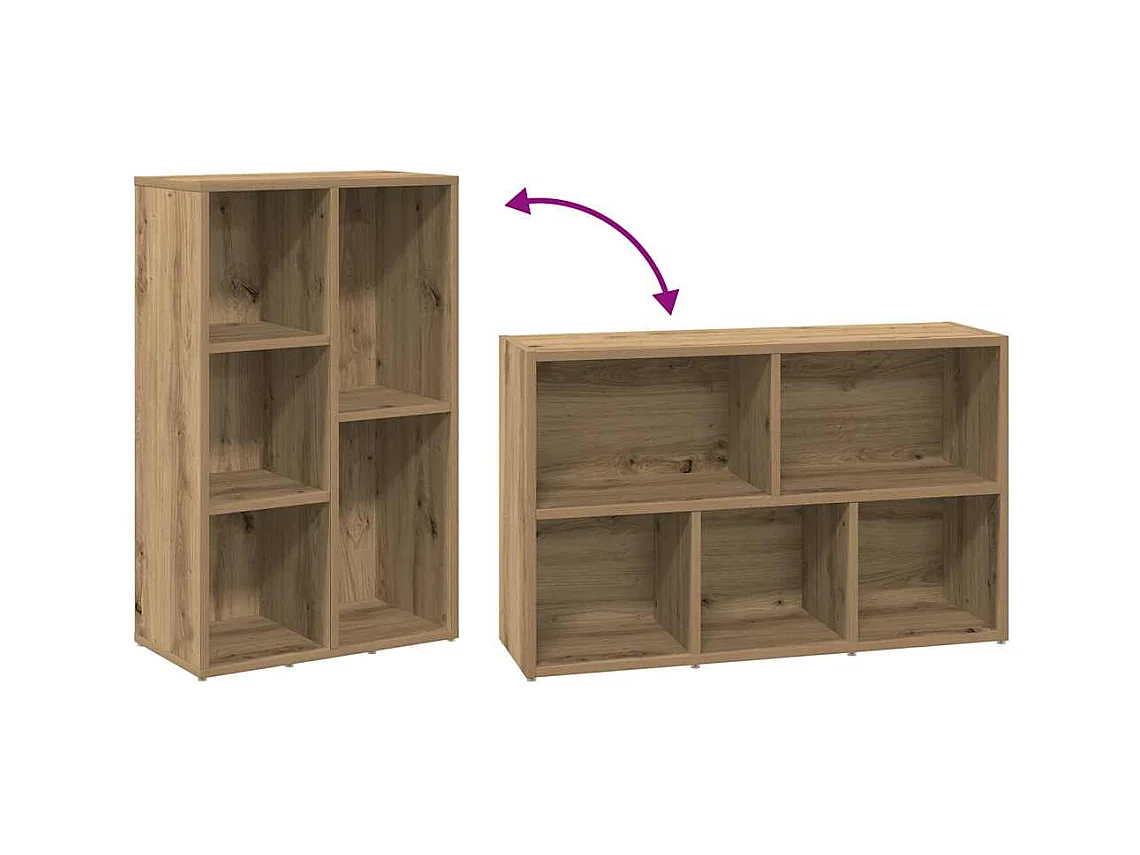 Estante 50x25x80 cm derivados de madeira carvalho artisiano