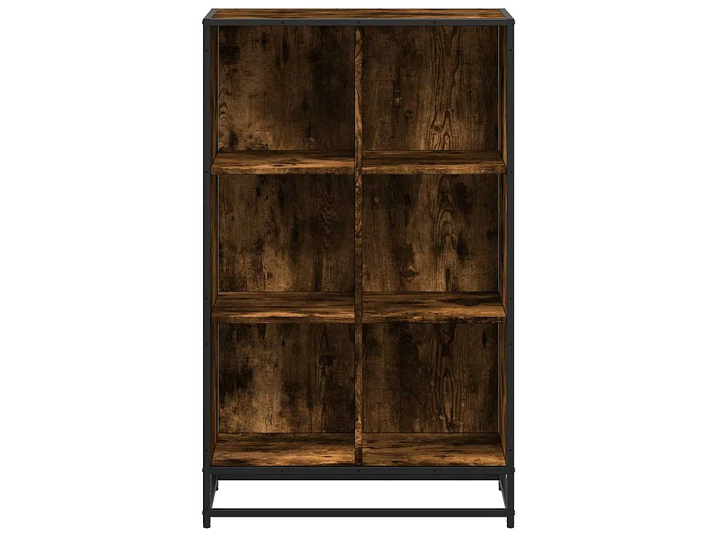 Libreria Rovere Fumo 65,5x33x107,5 cm in Legno Multistrato