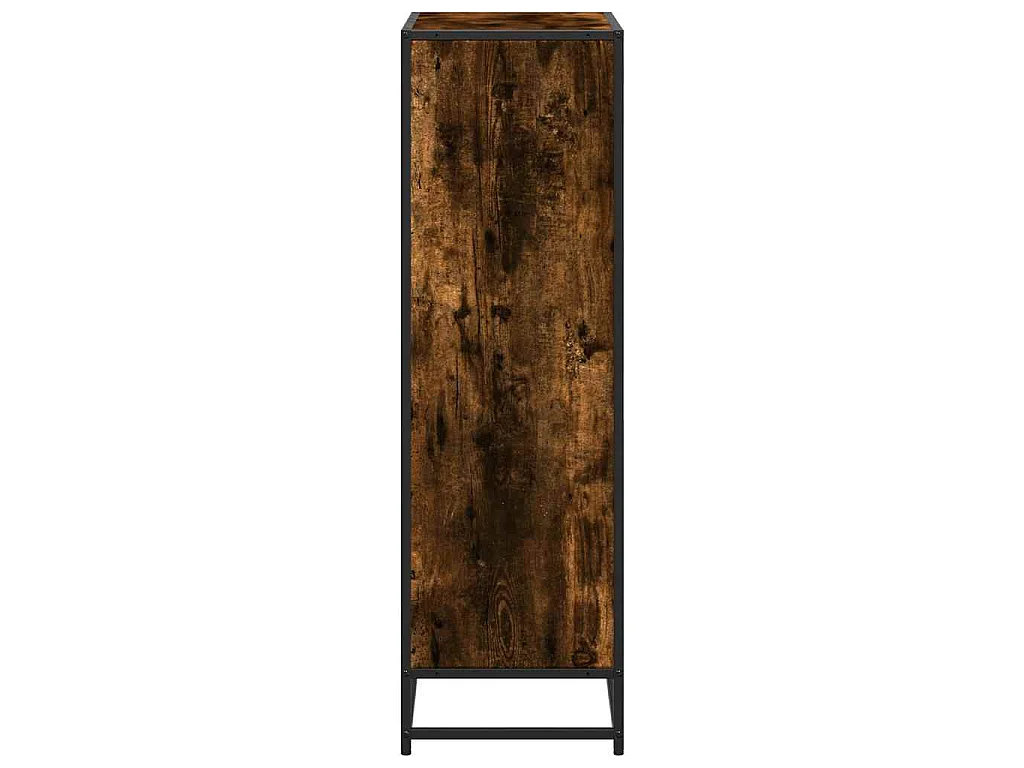Libreria Rovere Fumo 65,5x33x107,5 cm in Legno Multistrato