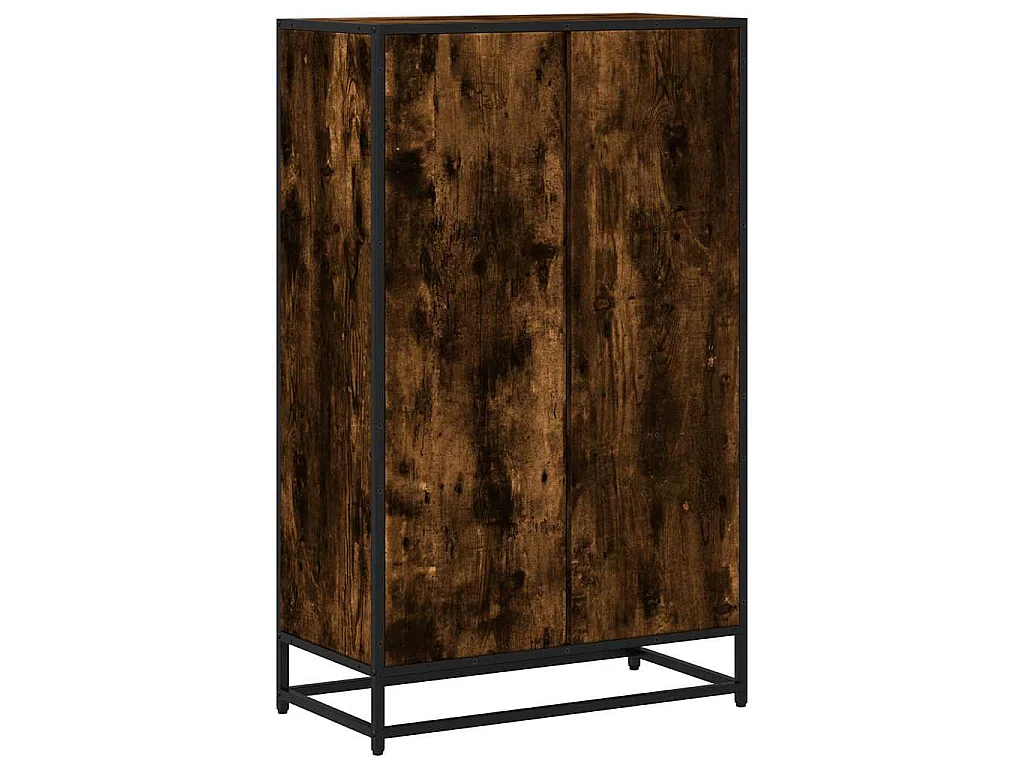 Libreria Rovere Fumo 65,5x33x107,5 cm in Legno Multistrato