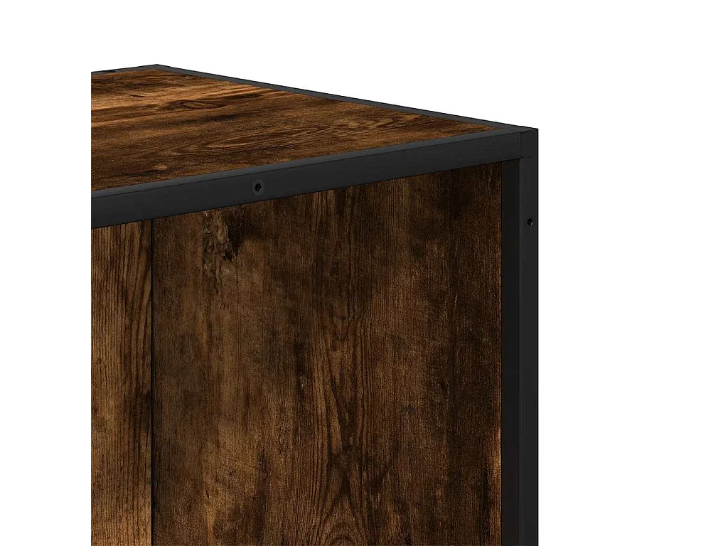 Libreria Rovere Fumo 65,5x33x107,5 cm in Legno Multistrato