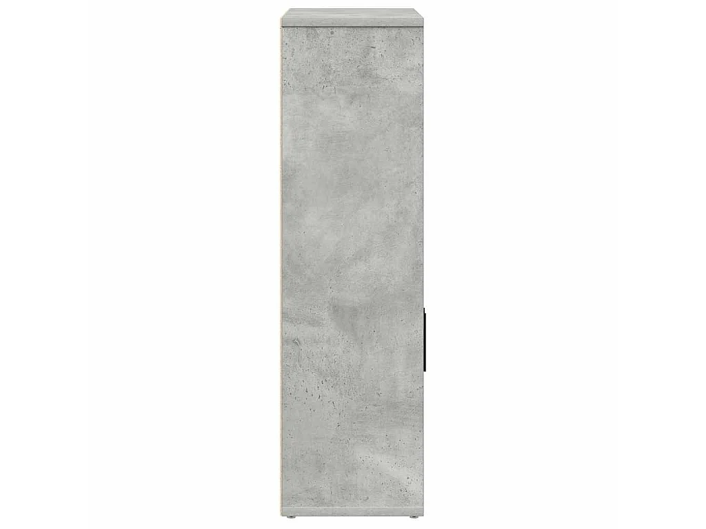 Boekenkast 60x24x85 cm bewerkt hout betongrijs