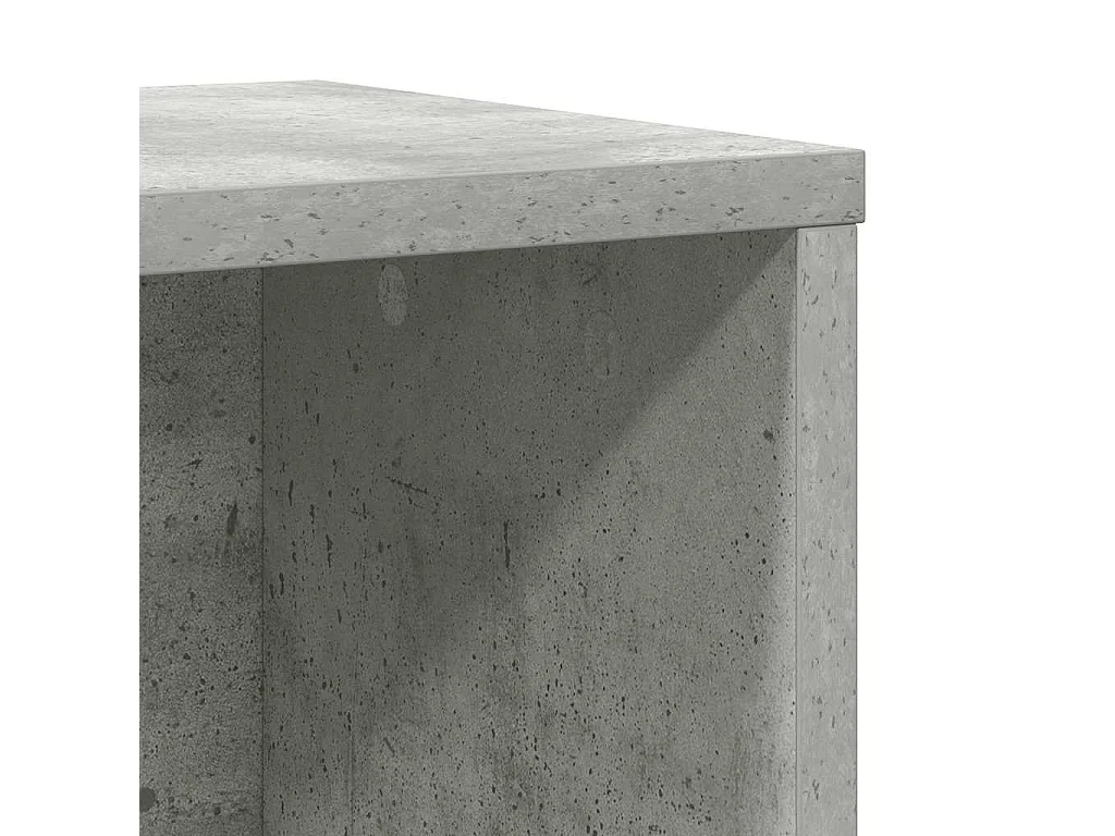 Boekenkast 60x24x85 cm bewerkt hout betongrijs