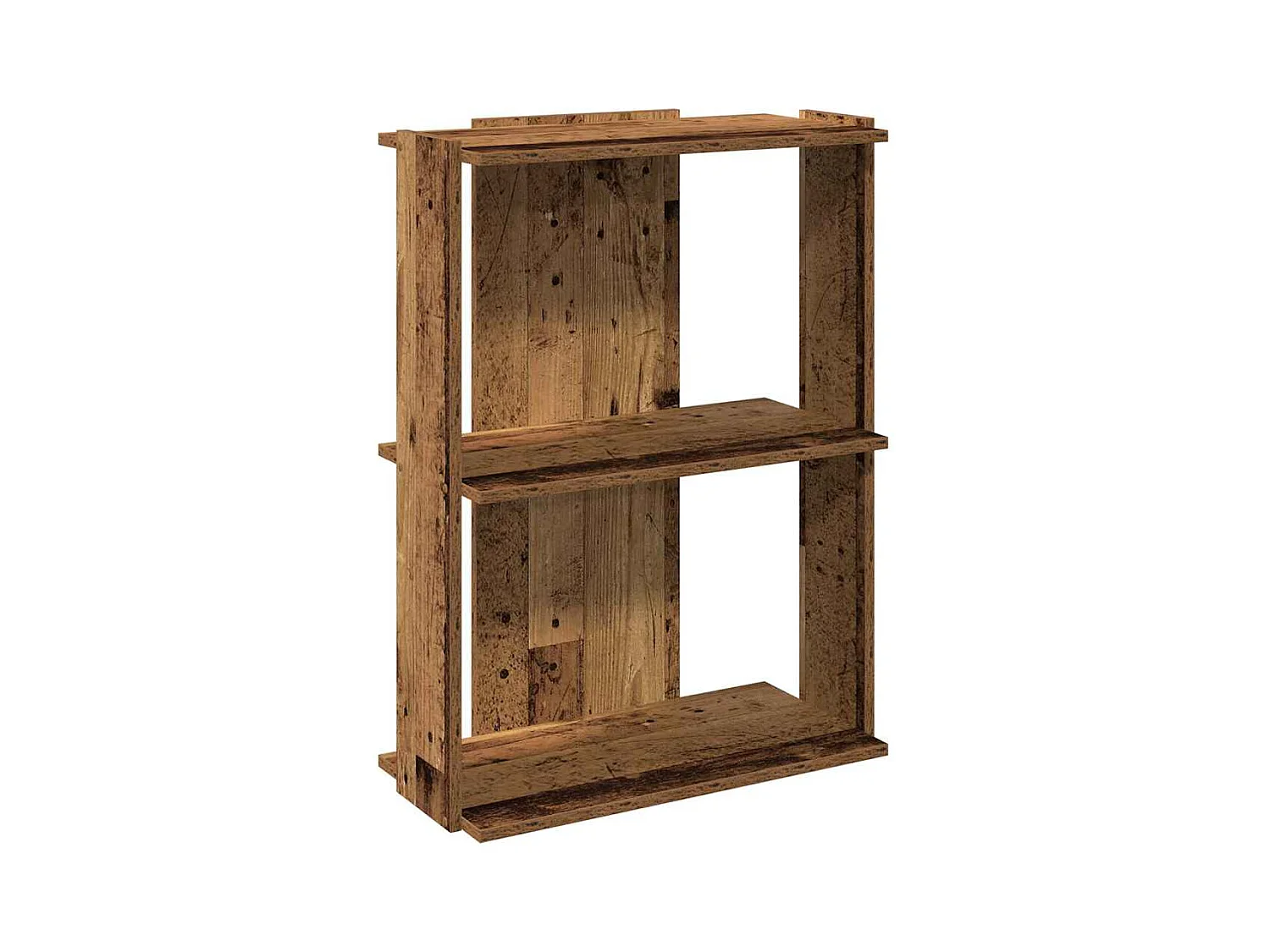 Bücherregal 3 Böden Altholz-Optik 60x30x80 cm Holzwerkstoff
