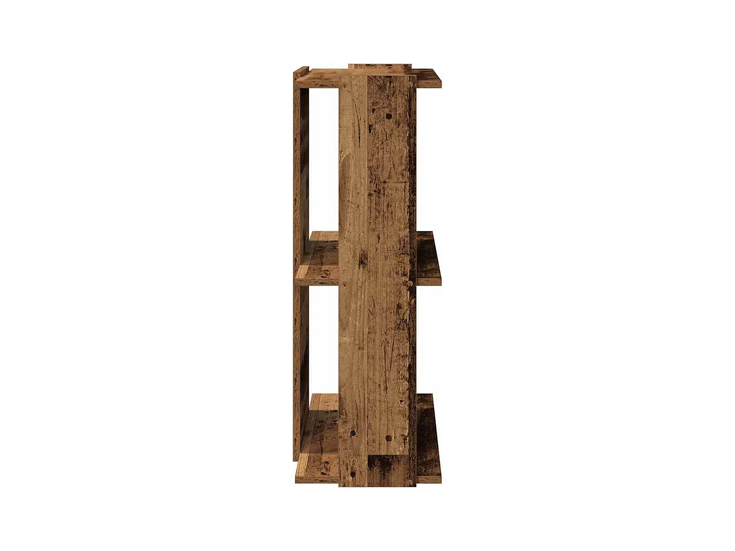 Bücherregal 3 Böden Altholz-Optik 60x30x80 cm Holzwerkstoff