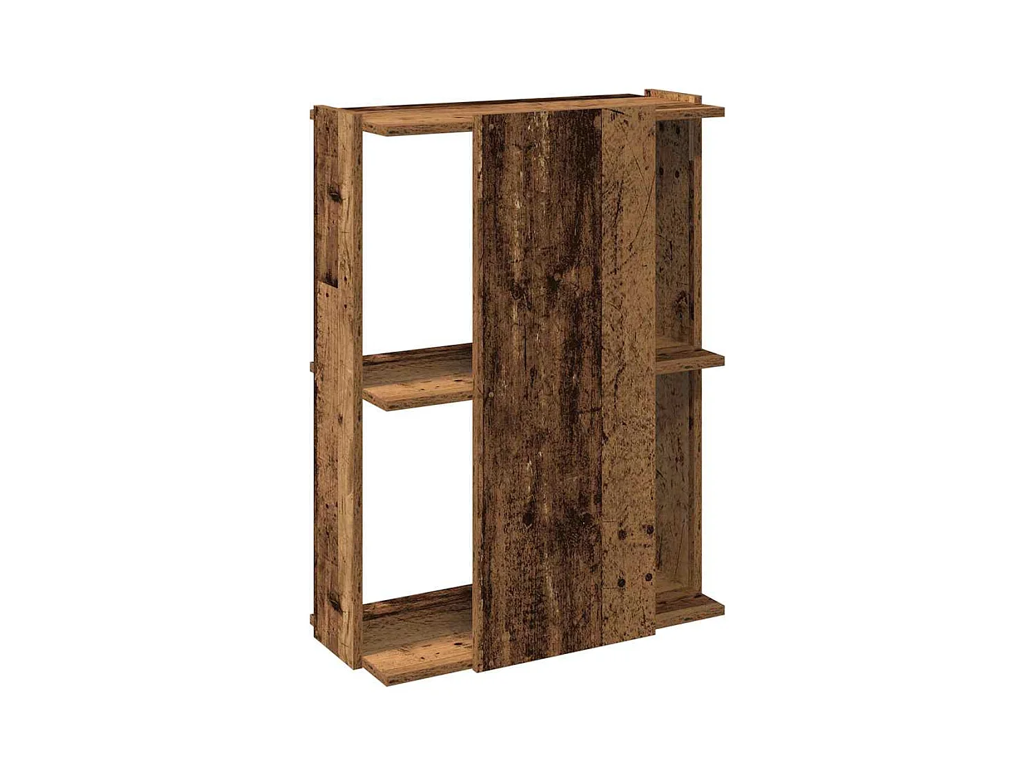 Bücherregal 3 Böden Altholz-Optik 60x30x80 cm Holzwerkstoff