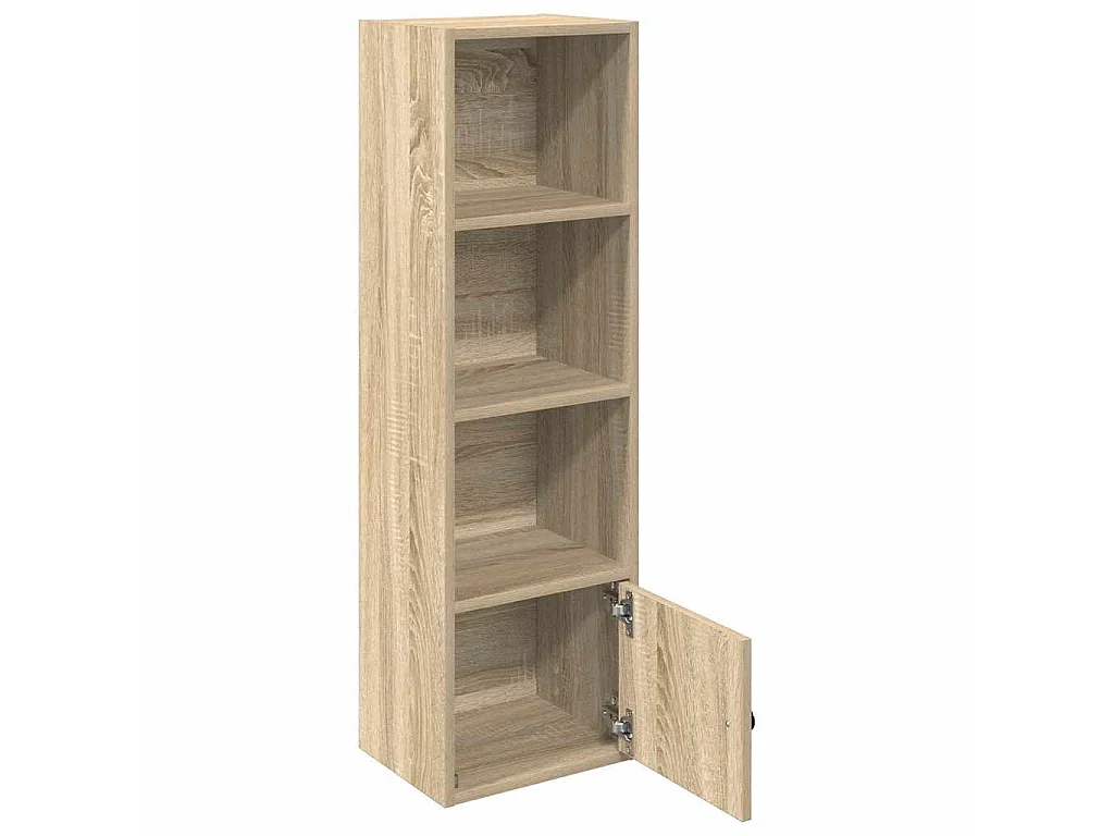 Bibliothèque chêne sonoma 31x24x102 cm bois d'ingénierie