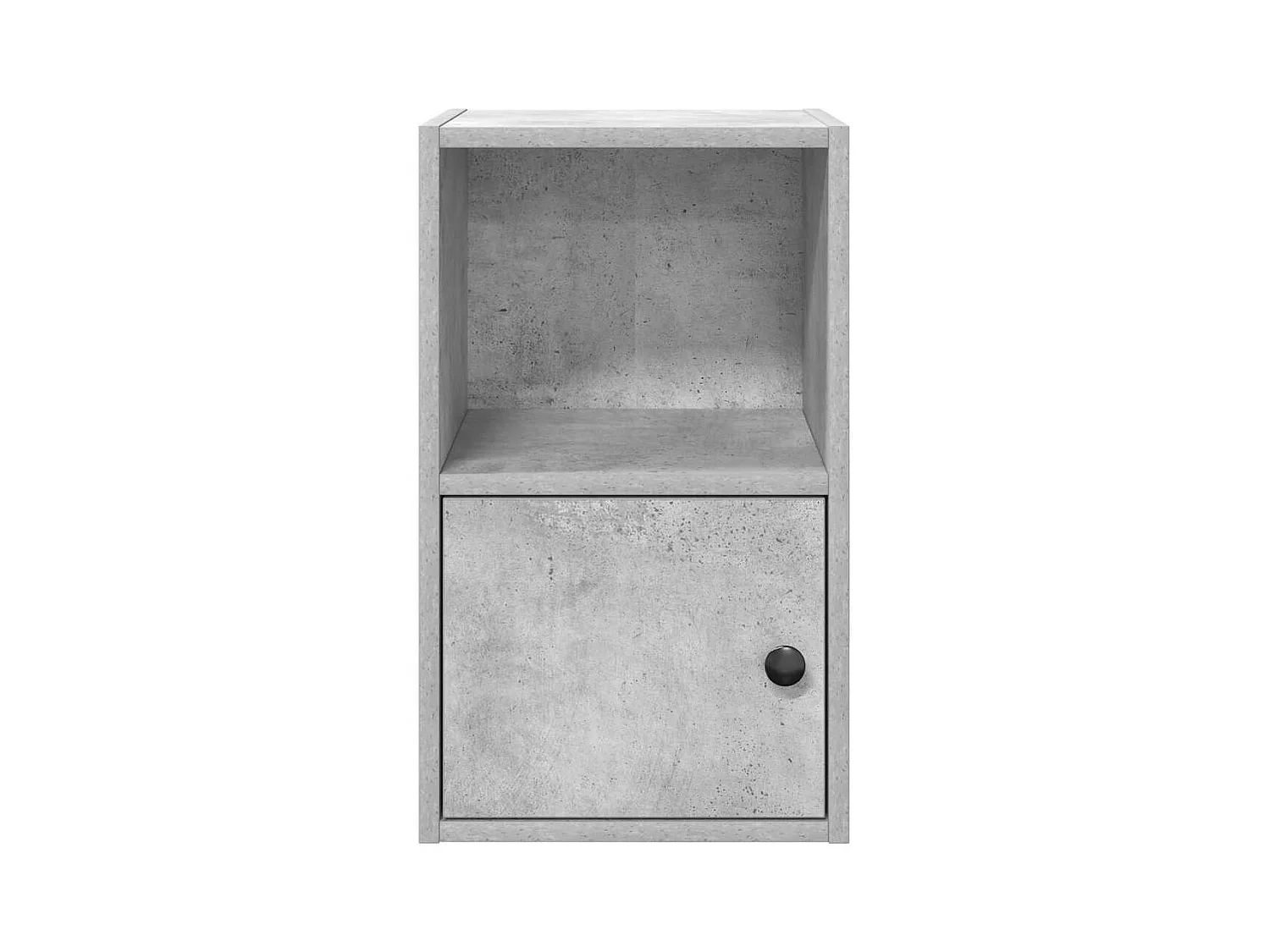 Bücherregal Betongrau 31x24x52 cm Holzwerkstoff