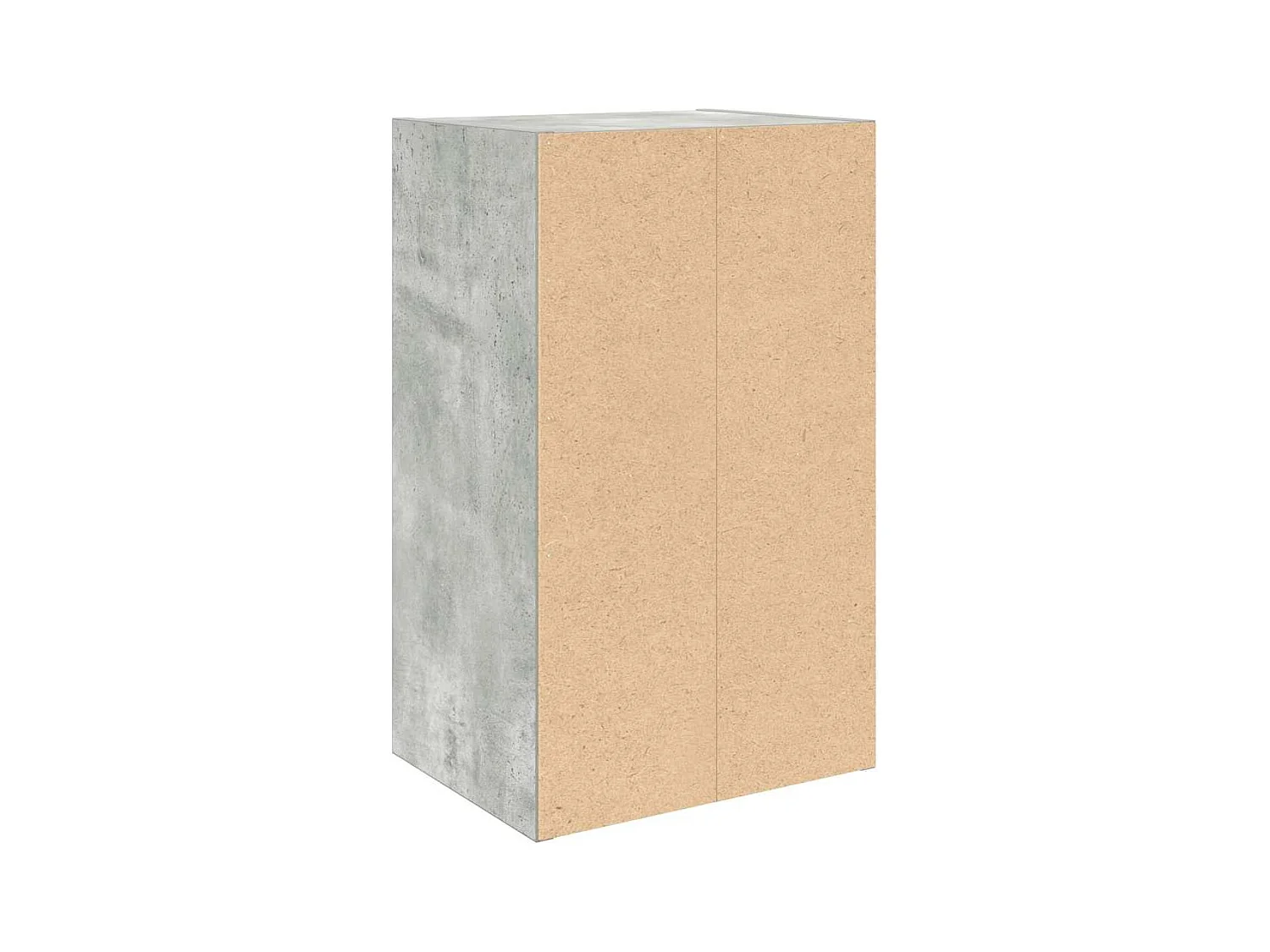 Bücherregal Betongrau 31x24x52 cm Holzwerkstoff