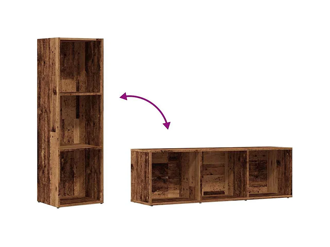 Libreria in Legno Antico 36x30x114 cm in Legno Multistrato