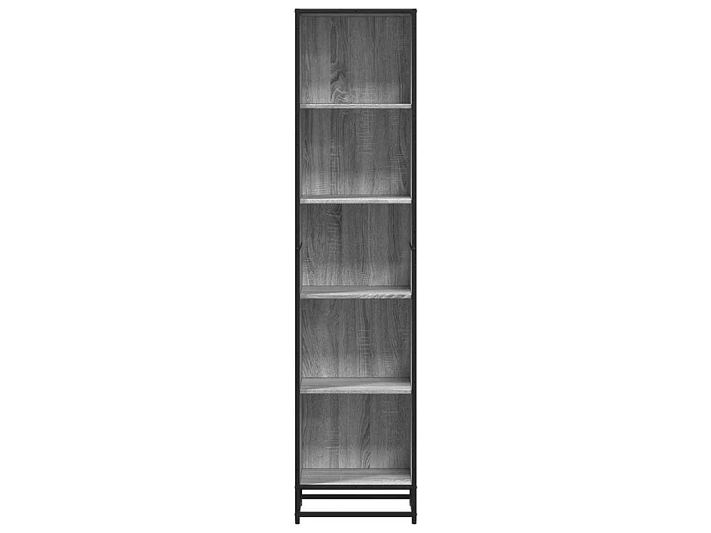 Bibliothèque sonoma gris 40x35x170,5 cm bois d'ingénierie