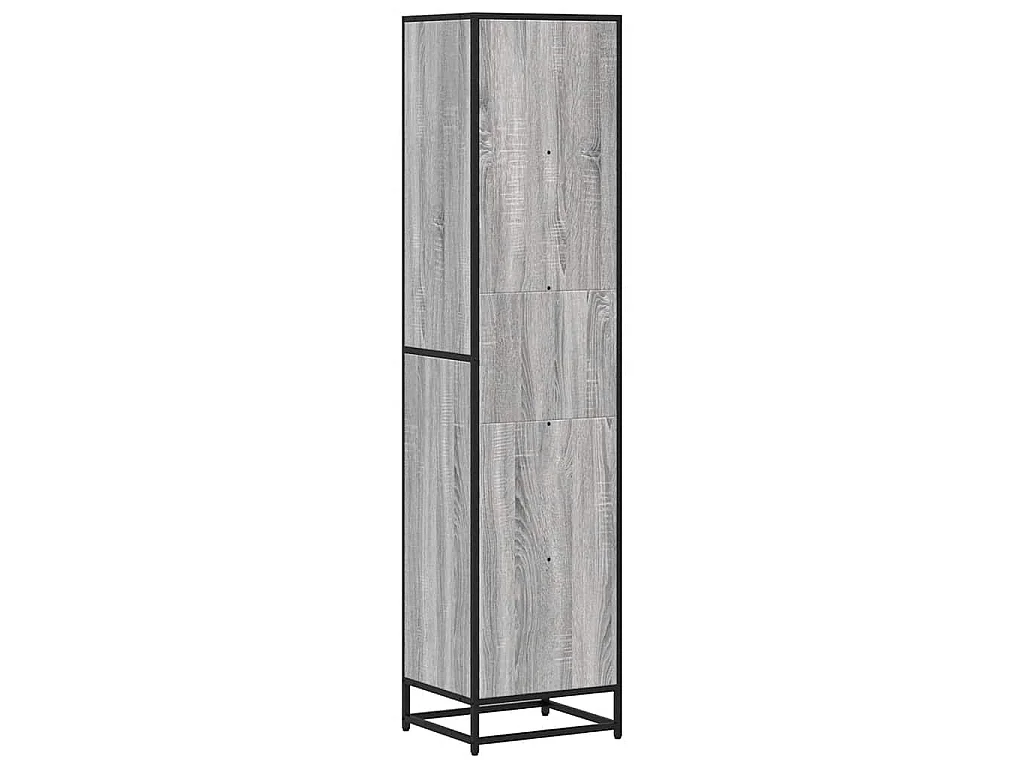Bibliothèque sonoma gris 40x35x170,5 cm bois d'ingénierie