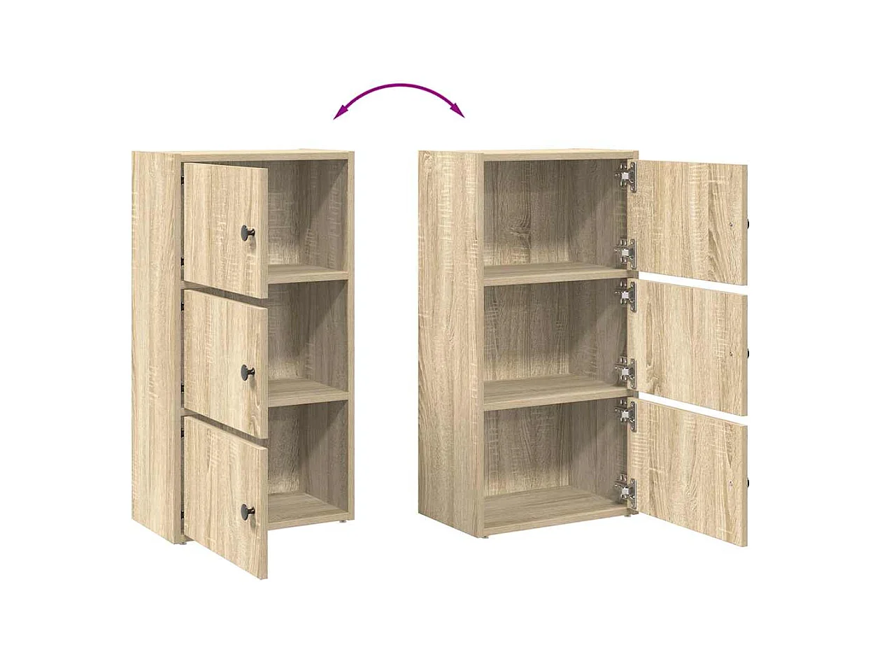 Bücherregal Sonoma-Eiche 40x24x77 cm Holzwerkstoff