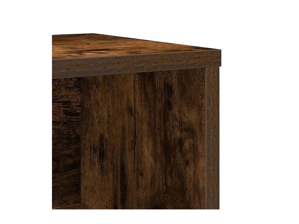 Bücherregal Räuchereiche 60x24x85 cm Holzwerkstoff