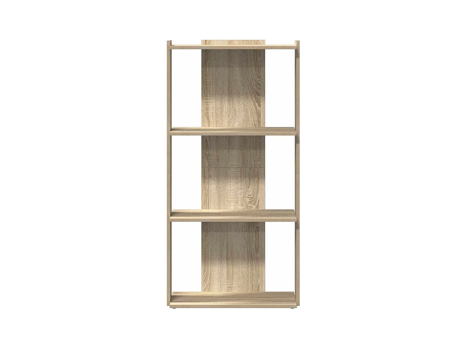Bücherregal 3 Böden Sonoma-Eiche 60x30x120 cm Holzwerkstoff