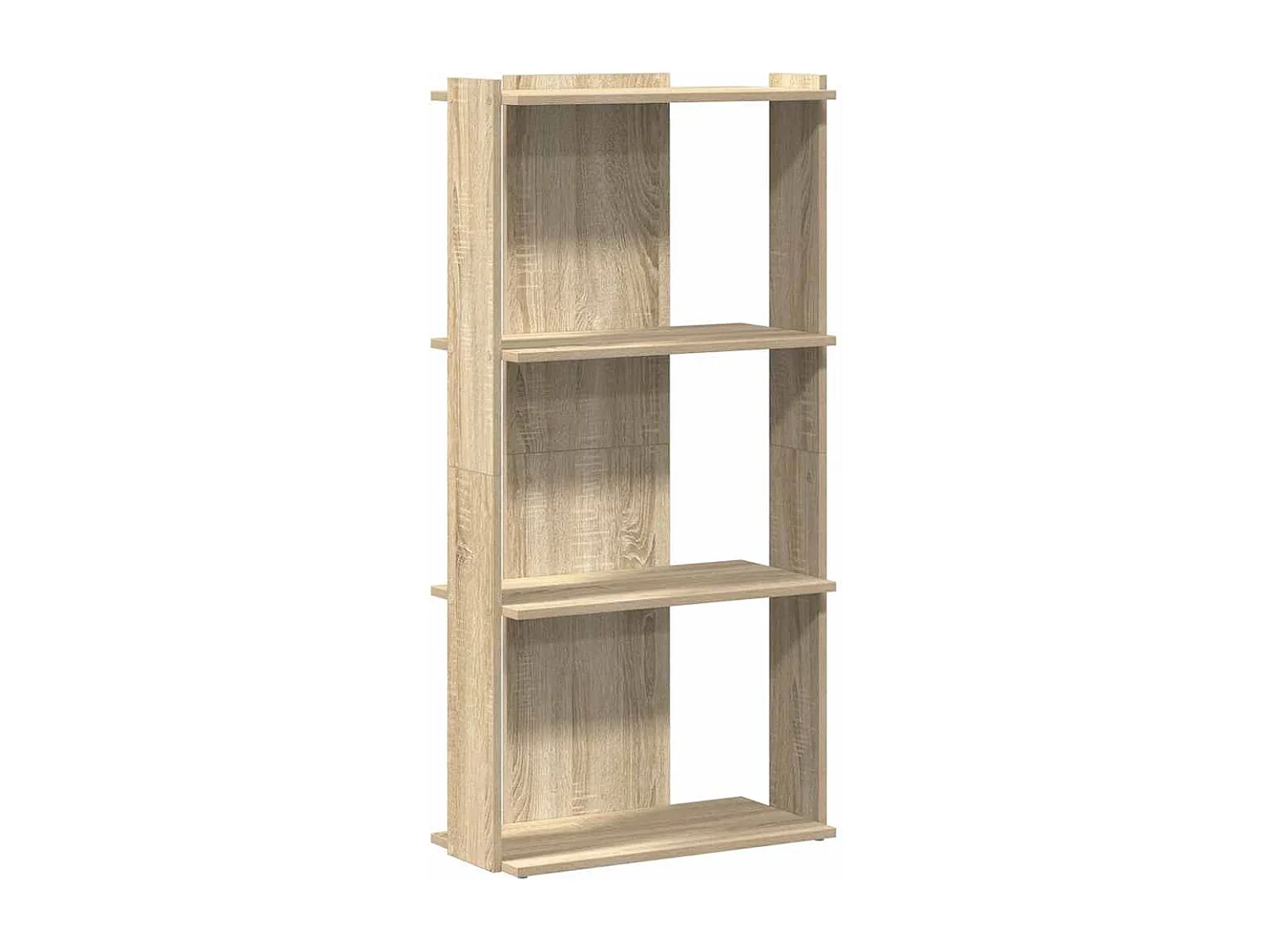 Libreria 3 Ripiani Rovere Sonoma 60x30x120 cm Legno Multistrato